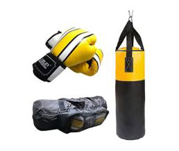 BOLSA DE BOXEO CARGA CON 1PAR DE GUANTES
